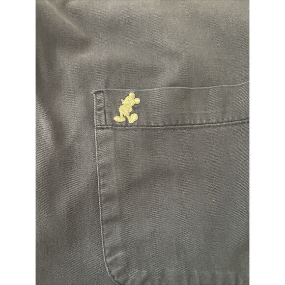 Walt Disney‎ World Shirt Mens XXL Blue Button Down Mickey Mouse White Logo - Picture 6 of 10